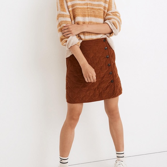 Madewell Corduroy Quilted Mini Skirt - Picture 2 of 6